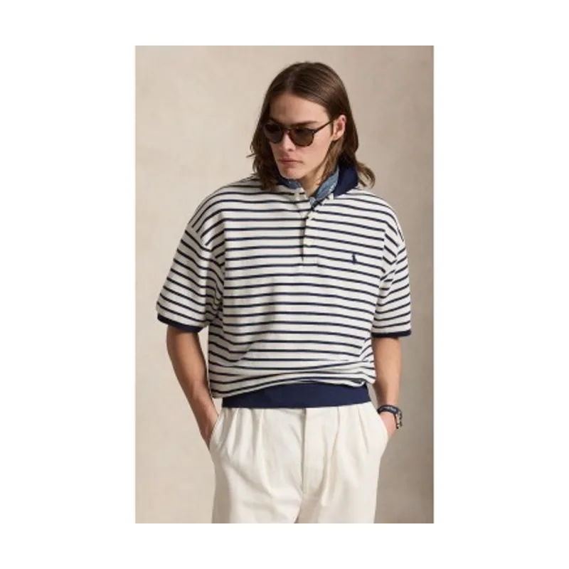Polo Ralph Lauren Polo con textura y rayas Relaxed Fit 710B18535003