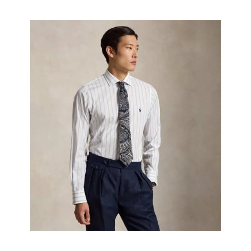 Polo Ralph Lauren Camisa de popelina Custom Fit con rayas 712B15309005