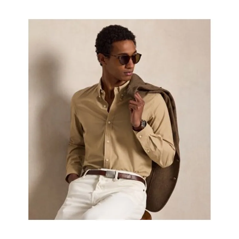 Polo Ralph Lauren Camisa Slim Fit de popelina elástica 710929348501