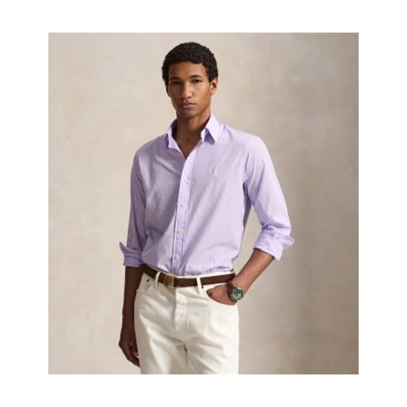 Polo Ralph Lauren Camisa de popelina con rayas Custom Fit 710B15595012