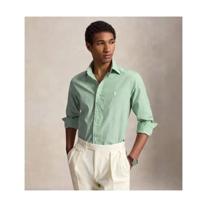 Polo Ralph Lauren Camisa de popelina con rayas Custom Fit 710B15595011