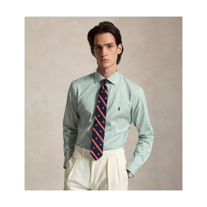 Polo Ralph Lauren Camisa de popelina con rayas Custom Fit 710B22606002