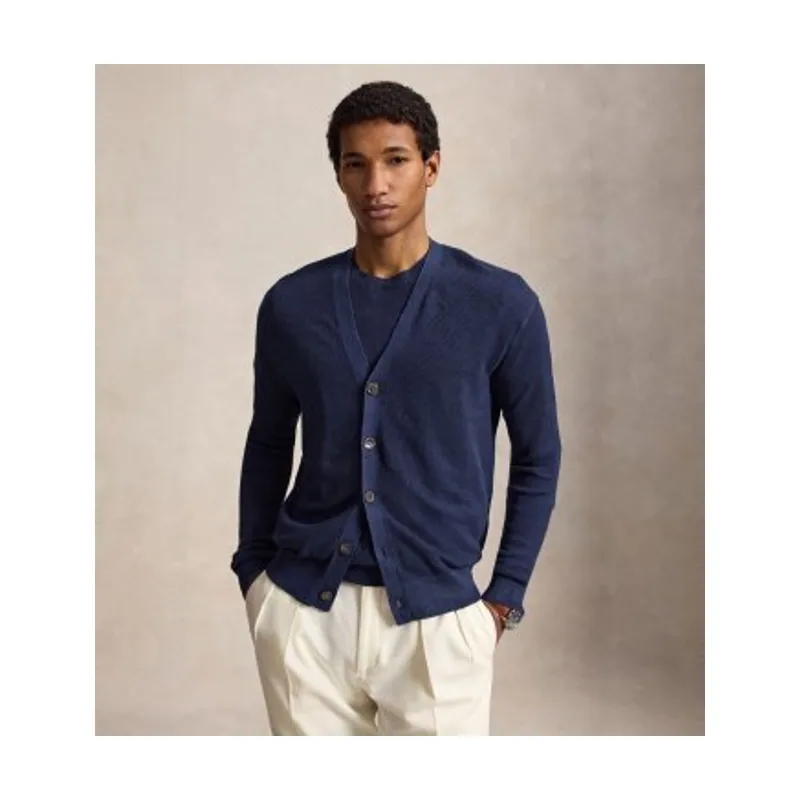 Cárdigan de lino Relaxed Fit 710B17547001