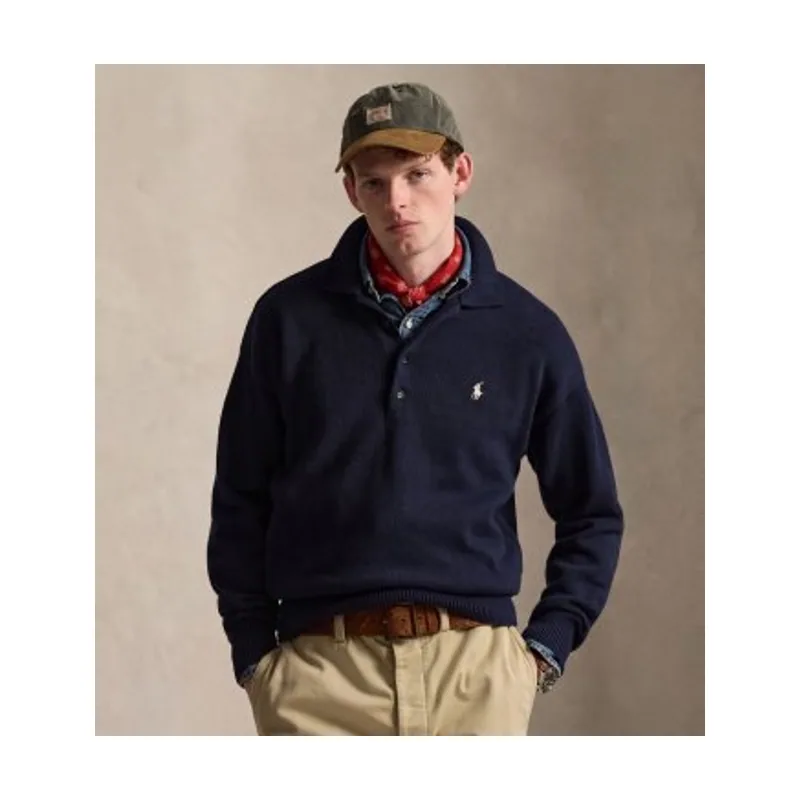 Polo Ralph Lauren Jersey holgado de algodón con bandera 710B20258001