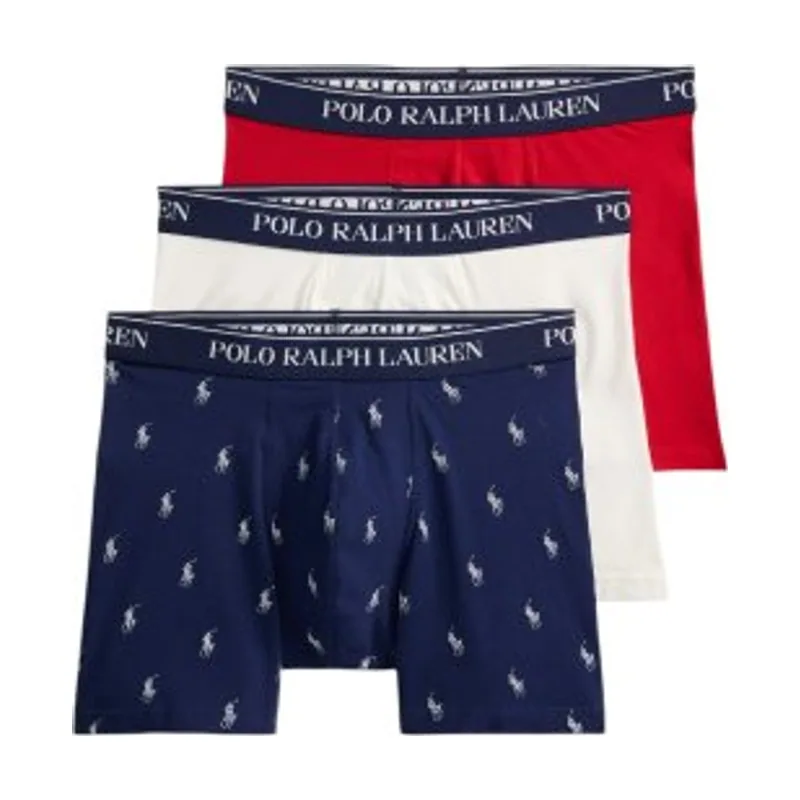Polo Ralph Lauren Set 3 bóxers de algodón elástico 714830300102