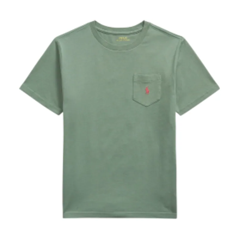 Polo Ralph Lauren Camiseta de punto algodón con bolsillo 323970333507