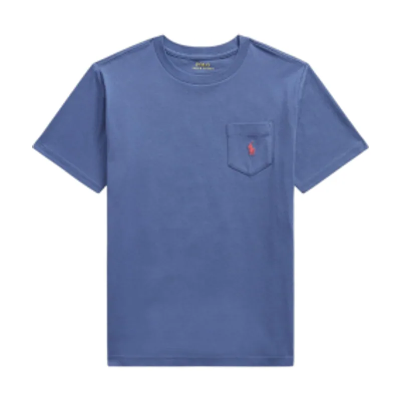 Polo Ralph Lauren Camiseta de punto algodón con bolsillo 323970333504