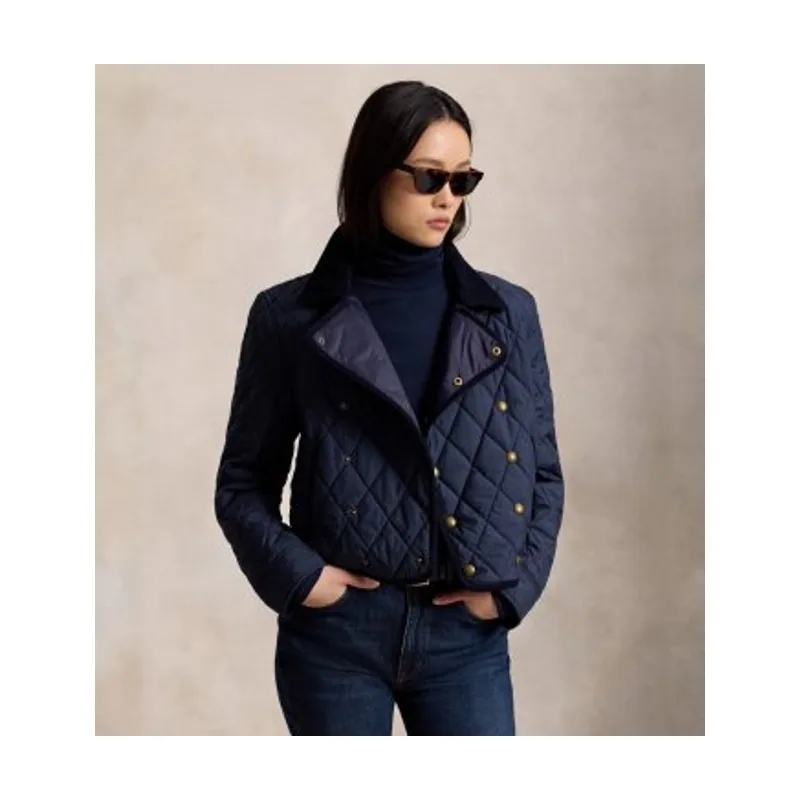 Chaqueta acolchada de doble botonadura 211B17280002