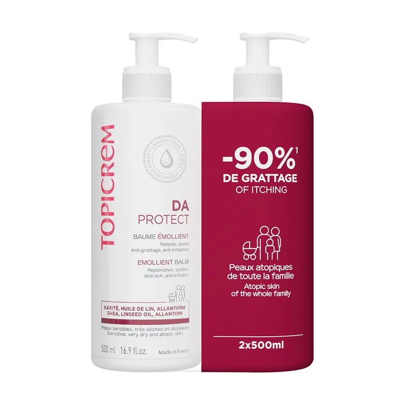 Topicrem DA bálsamo emoliente pack 2 x 500 ml