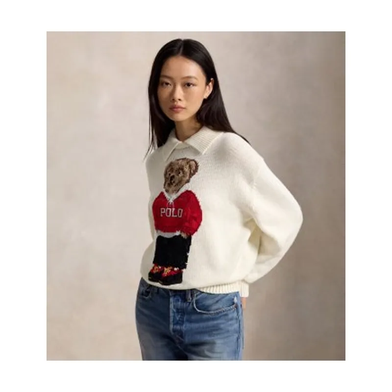 Polo Ralph Lauren Jersey de lino y algodón con Polo Bear 211B17764001