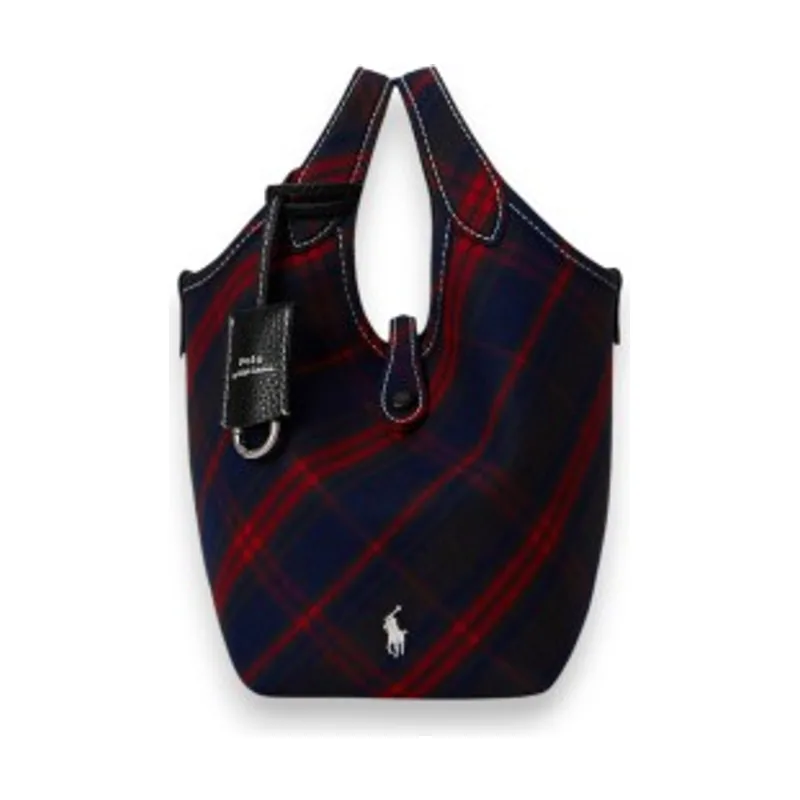 Polo Ralph Lauren Bolso tote Polo Play cruzado con cuadros 428P16930001