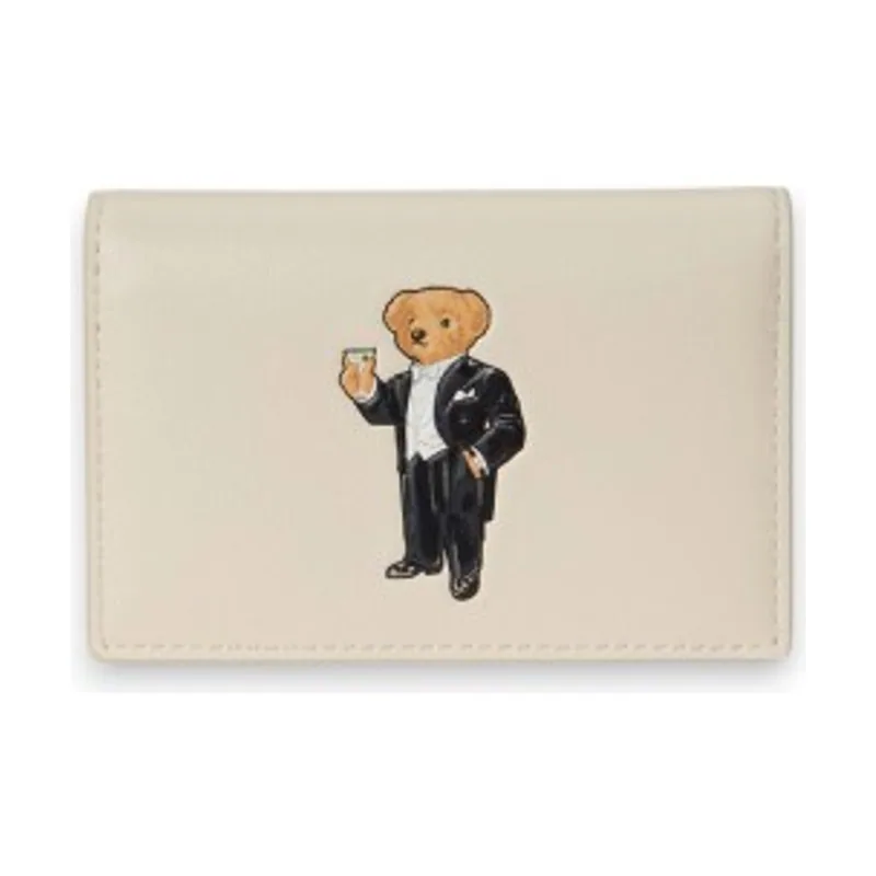 Tarjetero de piel Polo Bear con solapa 427P18492001