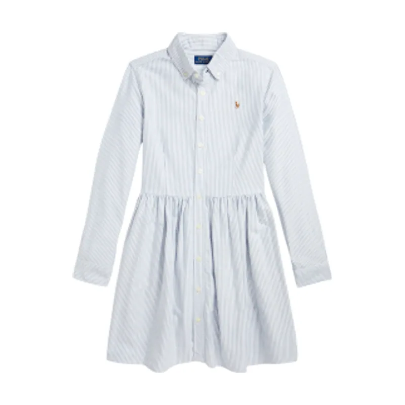 Polo Ralph Lauren Vestido camisero de algodón con rayas 313934185001