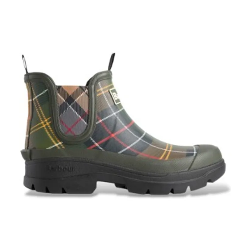 Barbour Botas Nimbus Chelsea Welly tartán clásico LRF0099