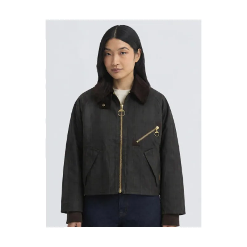 Barbour Chaqueta de algodón encerado Arlene Checked Wax LWX1567