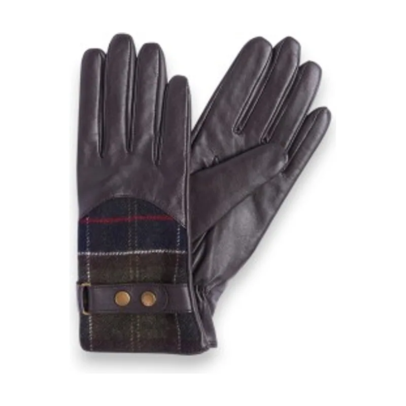 Barbour Guantes de piel Dee Tartan LGL0037