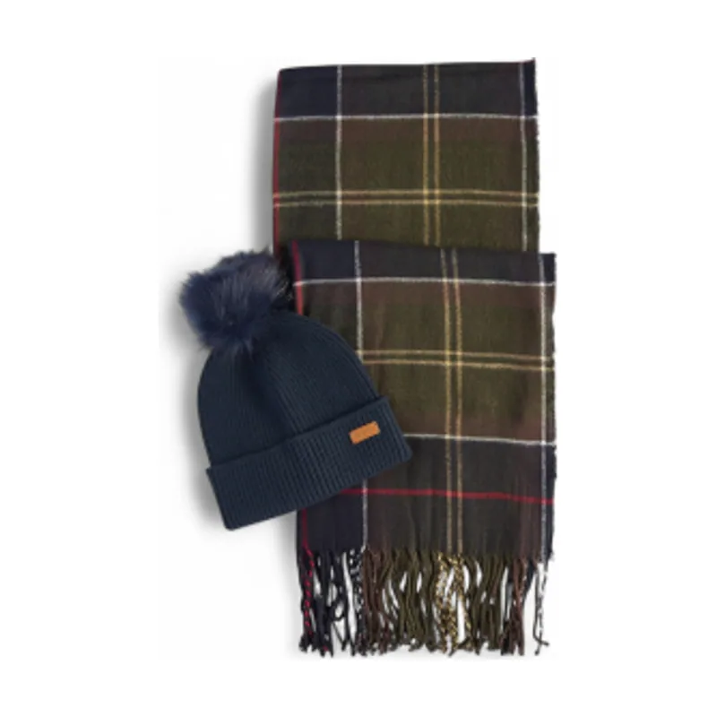 Barbour Set regalo gorro y bufanda Dover LGS0054