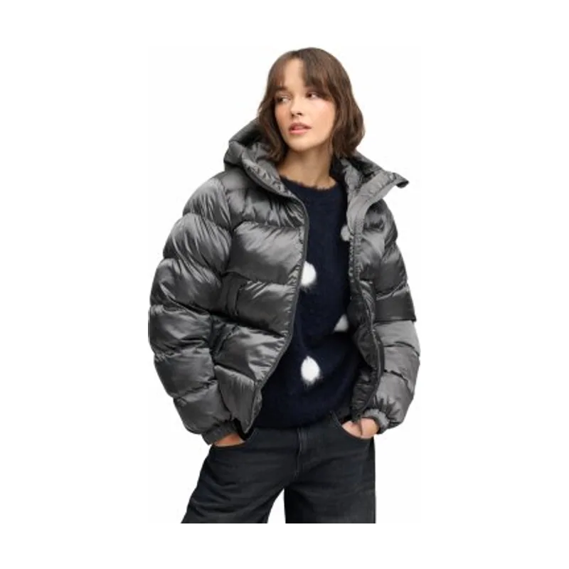 Superdry Chaqueta Acolchada Brillante con Capucha W5012187A