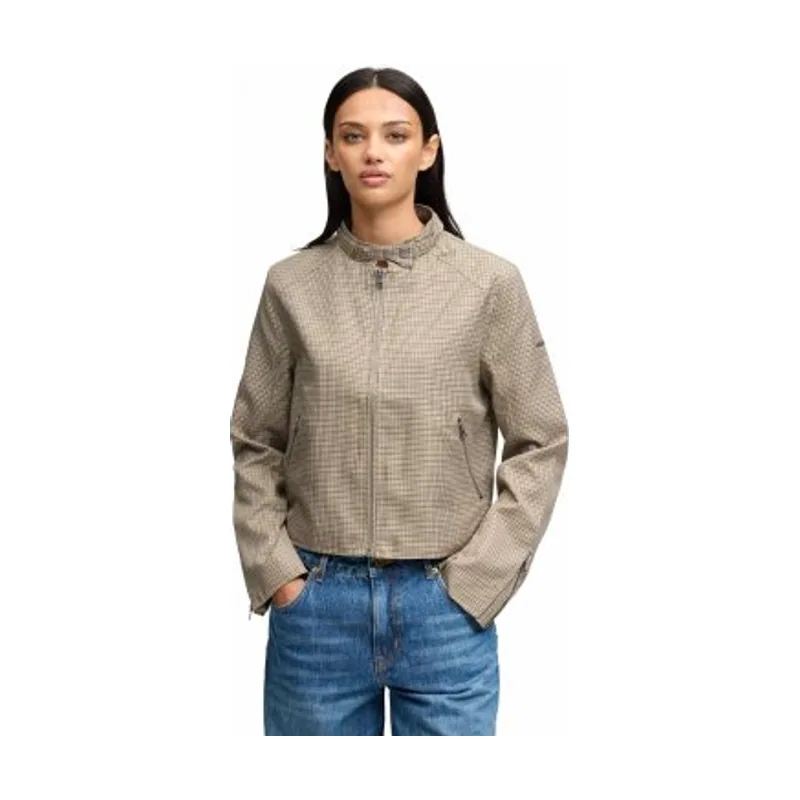 Superdry Chaqueta Moto de Cuadros pata de gallo W5012220A