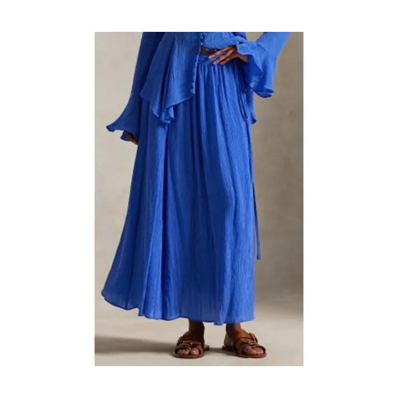 Polo Ralph Lauren Falda cruzada evasé arrugada 211A96330001