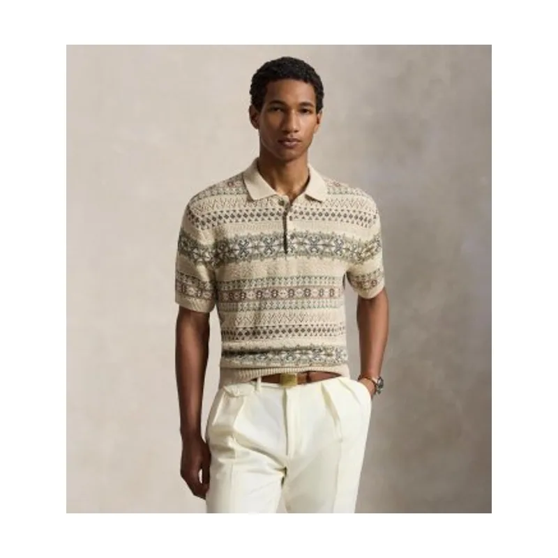 Polo Ralph Lauren Jersey de lino y algodón Fair Isle 710B17548001