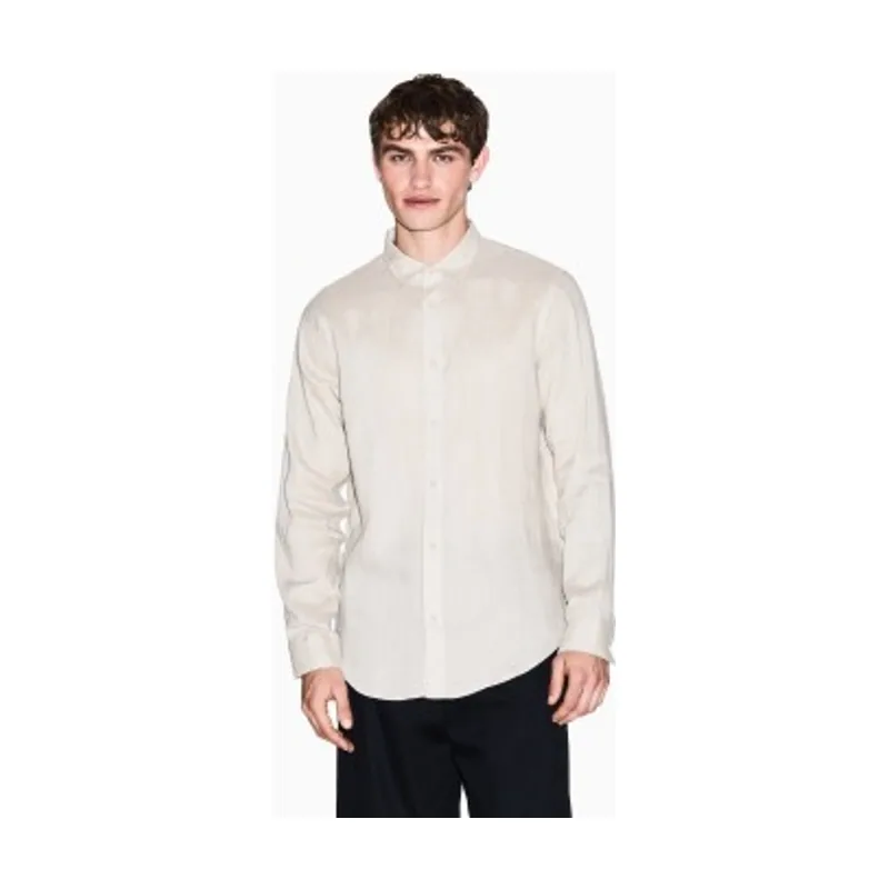 A|X Armani Exchange Camisa Fit Lino XM001221AF14619U1102