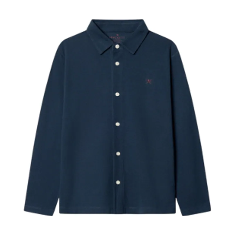 Hackett London Polo de manga larga Pique HK5500006