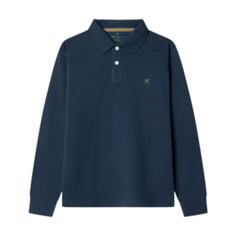 Hackett London Polo de manga larga Small Logo HK5500007