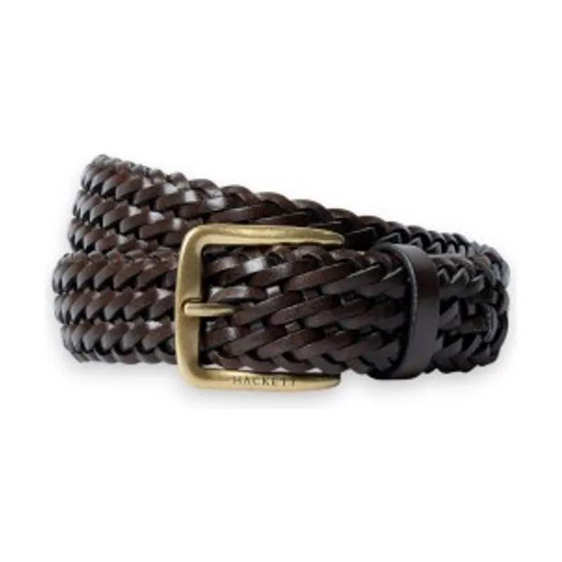 Hackett London Cinturón de piel Plait HM4100081