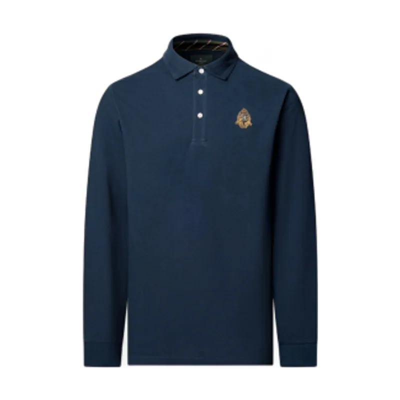 Hackett London Polo de manga larga Crest HM5500043