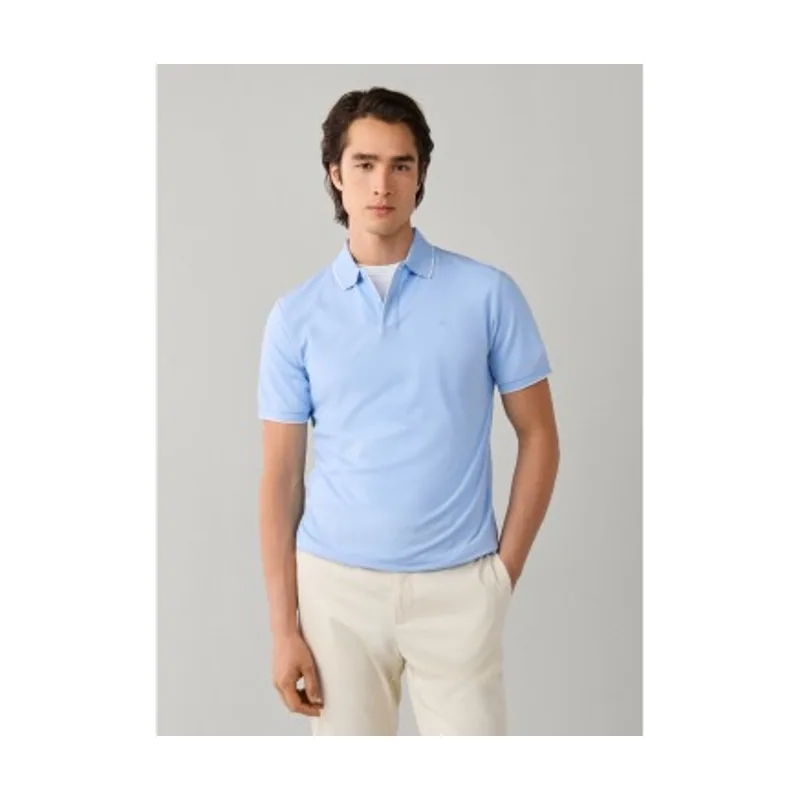 Hackett London polo mercerizado manga corta fit clásico HM5600199