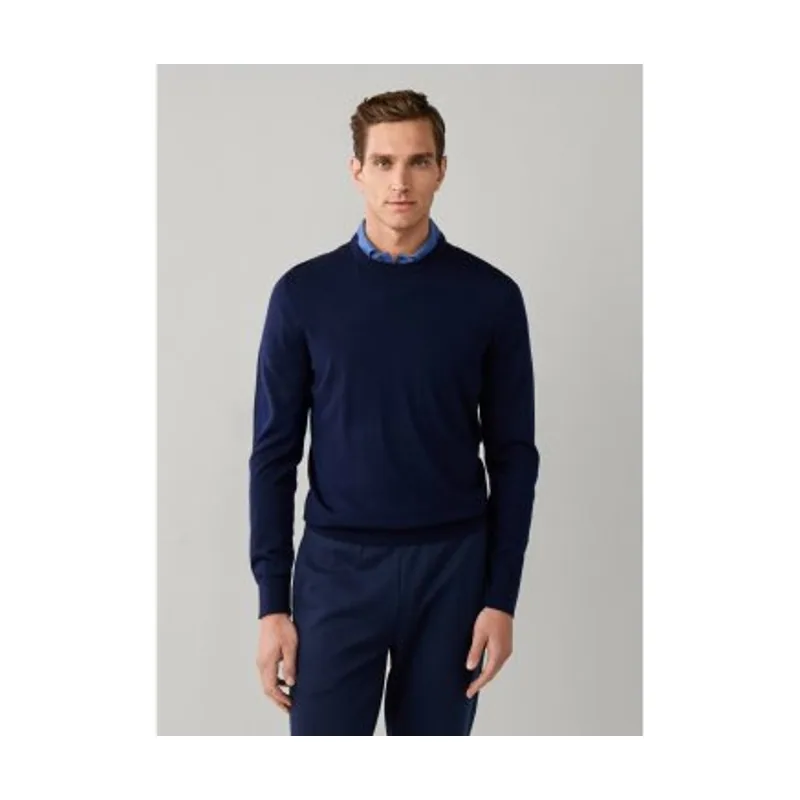 Hackett London Jersey Ess Merino Crew HM7000204