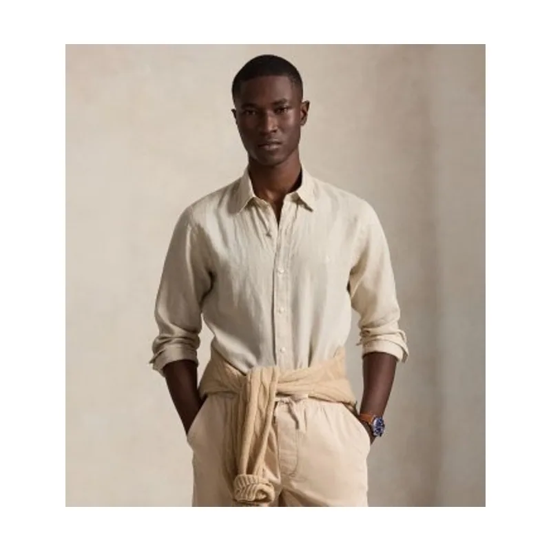 Polo Ralph Lauren Camisa de lino Custom Fit 710966294518