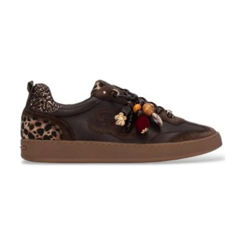 Carmela Zapatillas de Piel 164152 16415201-MARRON