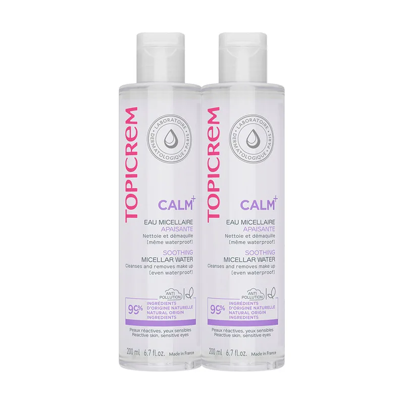 Topicrem CALM+ Agua Micelar Calmante Pack 2 x 200 ml