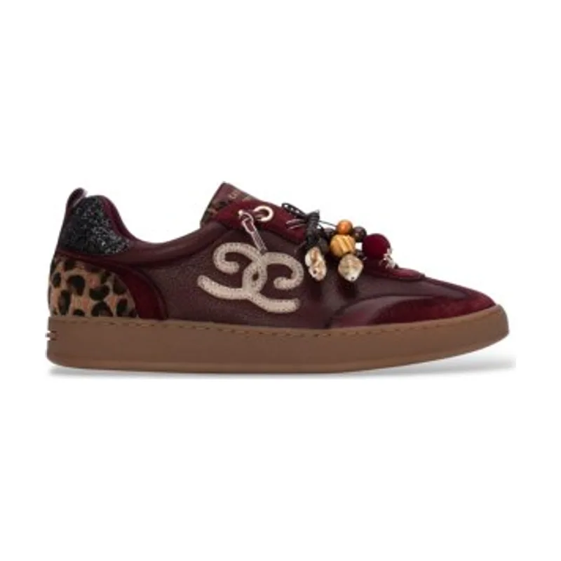 Zapatillas de Piel 164152 16415204-BURDEOS