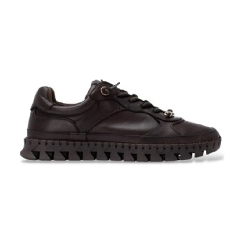 Carmela Zapatillas de Piel 164218 16421804-MARRON