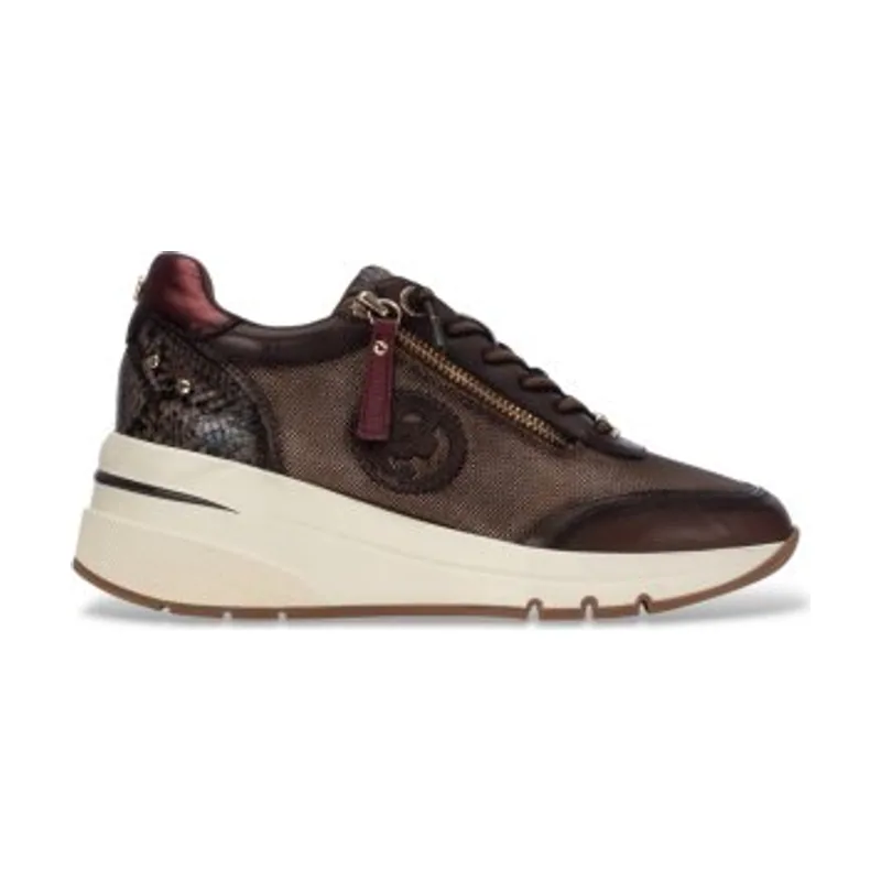 Carmela Zapatillas de Piel 164228 16422803-MARRON