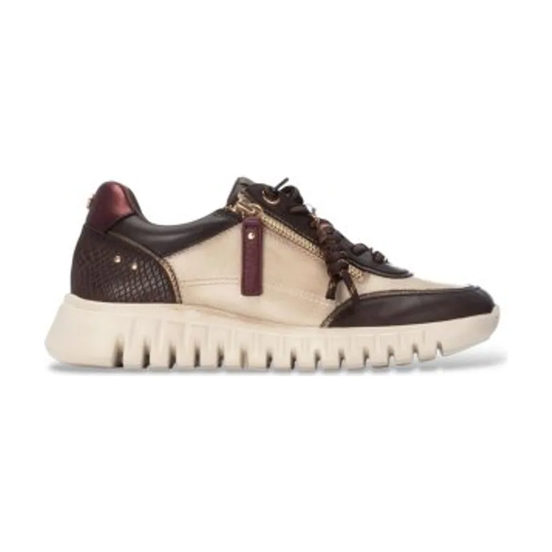 Carmela Zapatillas de Piel 164244 16424404-MARRON