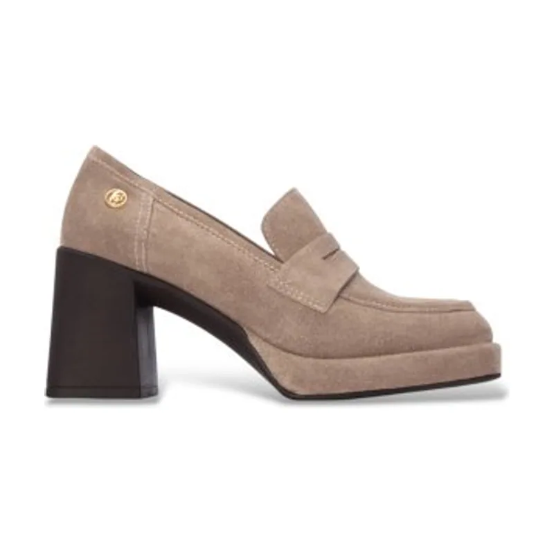 Carmela Mocasines de Piel 164400 16440002-TAUPE