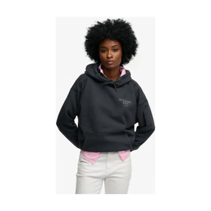 Superdry Sudadera con capucha Luxe Casual Relaxed W2012691A
