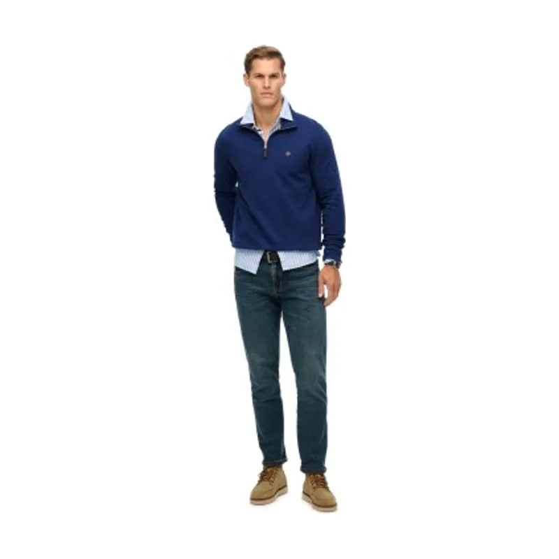 Superdry Sudadera con media cremallera Preppy M2014381A