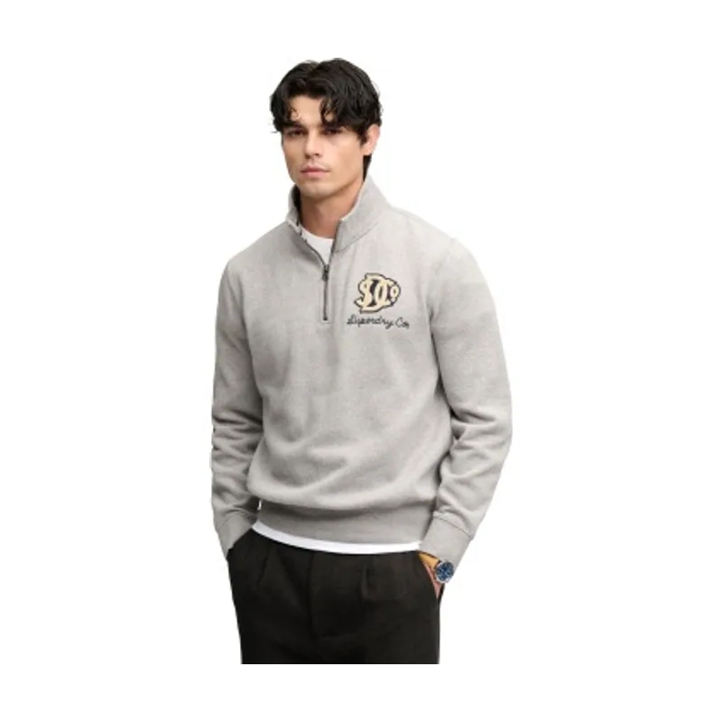 Superdry Sudadera con media cremallera Vintage Athletic Half M2014584A