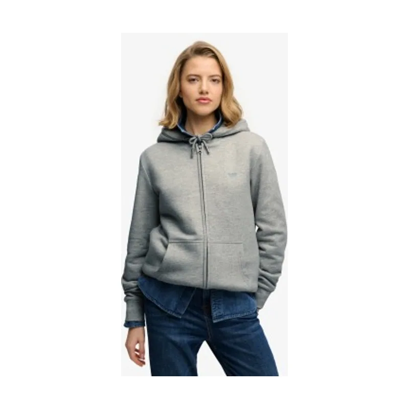 Superdry Sudadera con capucha y cremallera Essential Borg Lined W2012633A