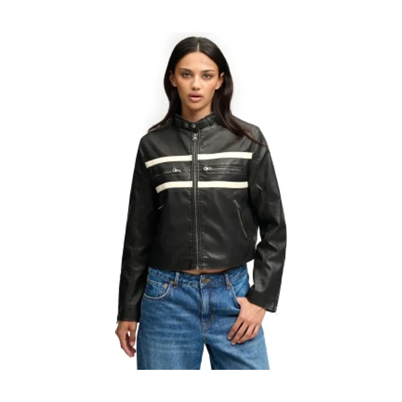 Superdry Chaqueta de efecto piel Moto W5012233A