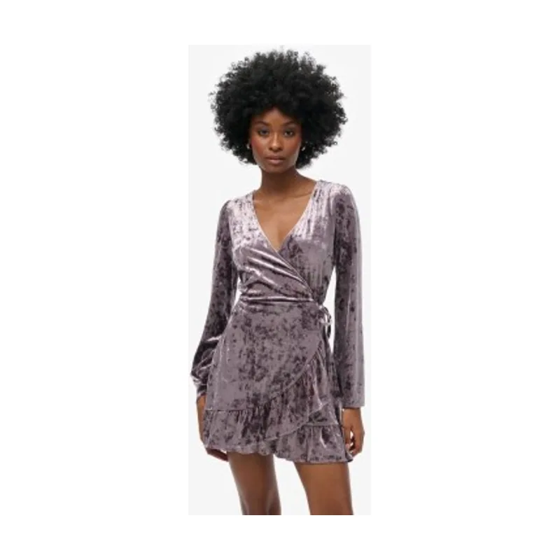 Superdry Vestido Velvet Wrap W8011964A