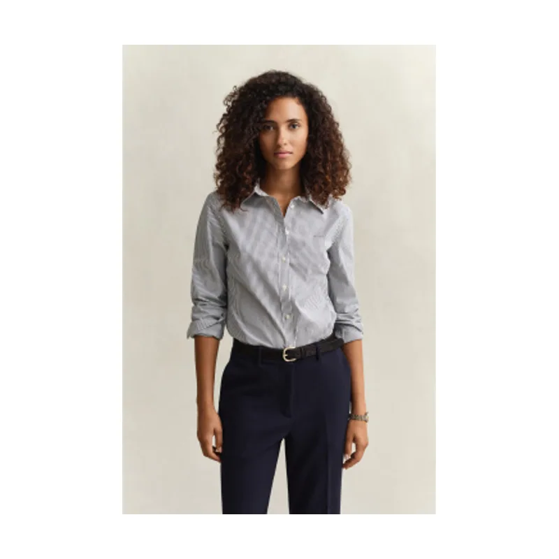 Gant Camisa Slim Fit popelina a rayas 4300487