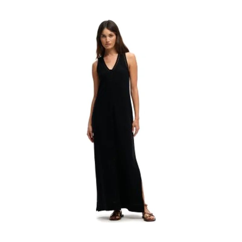 Superdry Vestido largo tirantes calado W8012076A
