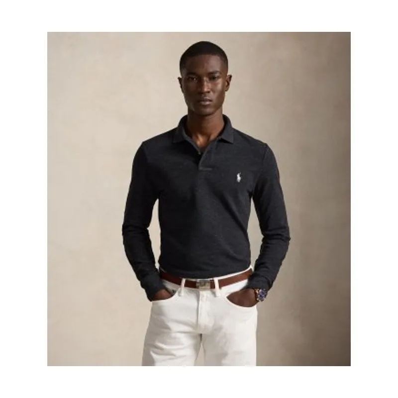Polo Ralph Lauren Polo de piqué Slim Fit de manga larga 710681126049