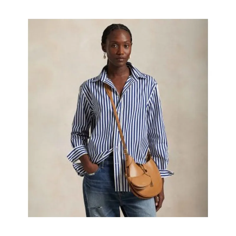 Polo Ralph Lauren Camisa oversize de algodón con rayas 211968218001
